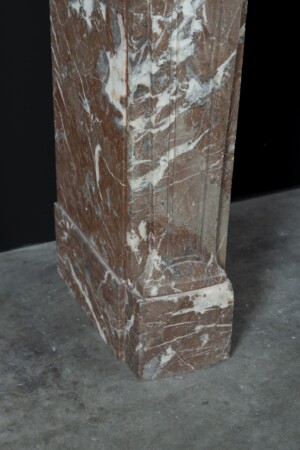 Antique Red Marble Fireplace