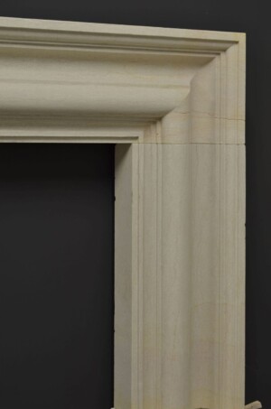 Impressive Limestone Bolection Fireplace