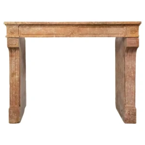 Louis XVI Roze Kalkstenen Schouw