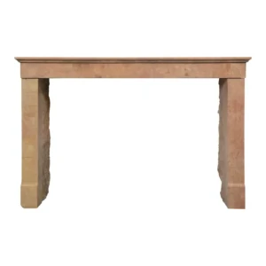 Rechte Roze Kalkstenen Schouw