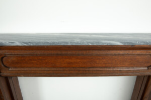 Houten Paneelschouw met Marmeren Dekblad