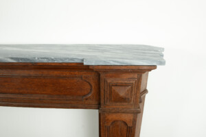 Houten Paneelschouw met Marmeren Dekblad