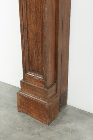 Houten Paneelschouw met Marmeren Dekblad