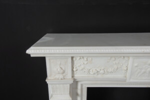 Neoclassicistische Wit Marmeren Schouw