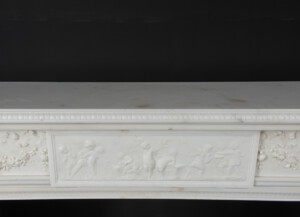 Neoclassicistische Wit Marmeren Schouw