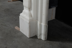 Neoclassicistische Wit Marmeren Schouw