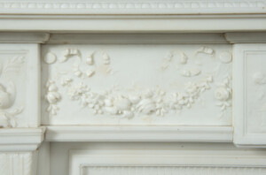 Neoclassicistische Wit Marmeren Schouw