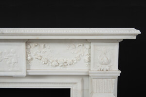 Neoclassicistische Wit Marmeren Schouw