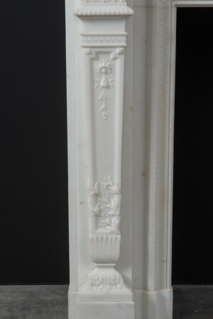 Neoclassicistische Wit Marmeren Schouw