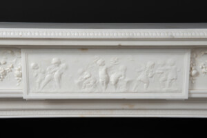 Neoclassicistische Wit Marmeren Schouw