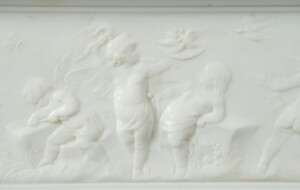 Neoclassicistische Wit Marmeren Schouw