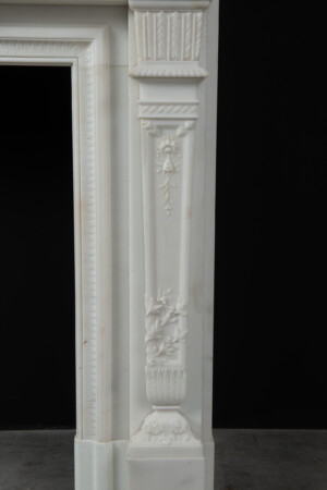 Neoclassicistische Wit Marmeren Schouw