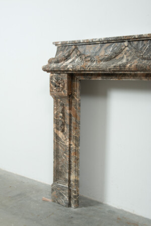 Imposante Marmeren Louis XVI Schouw