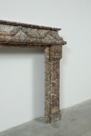 Imposante Marmeren Louis XVI Schouw