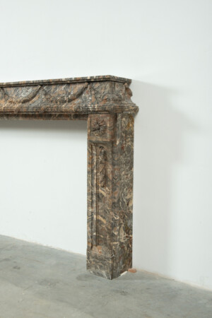 Imposante Marmeren Louis XVI Schouw