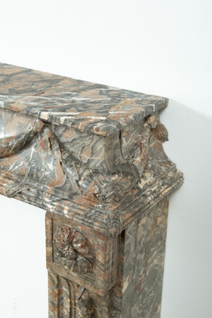 Imposante Marmeren Louis XVI Schouw