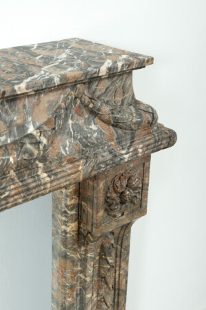 Imposante Marmeren Louis XVI Schouw