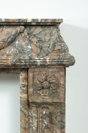 Imposante Marmeren Louis XVI Schouw