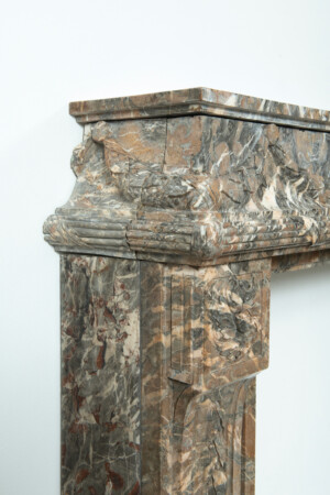 Imposante Marmeren Louis XVI Schouw