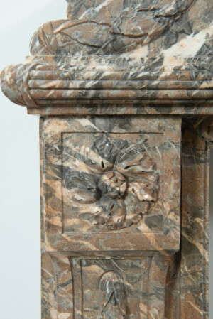 Imposante Marmeren Louis XVI Schouw