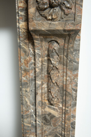 Imposante Marmeren Louis XVI Schouw