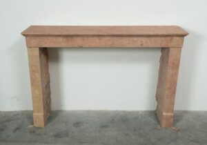 Rechte Roze Kalkstenen Schouw