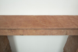 Rechte Roze Kalkstenen Schouw