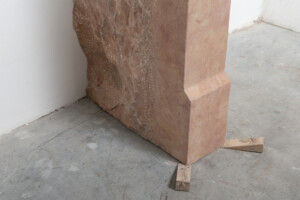 Rechte Roze Kalkstenen Schouw