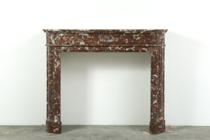 Rood Marmeren Demi-Lune Schouw