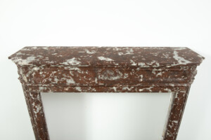 Rood Marmeren Demi-Lune Schouw