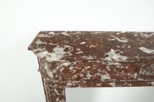 Rood Marmeren Demi-Lune Schouw