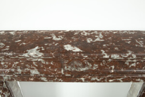 Rood Marmeren Demi-Lune Schouw