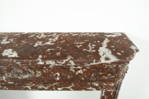 Rood Marmeren Demi-Lune Schouw