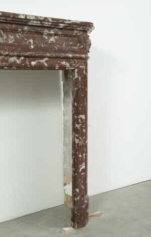 Rood Marmeren Demi-Lune Schouw