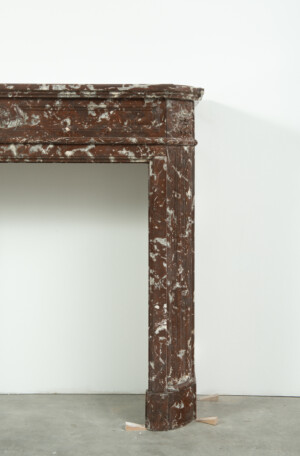 Rood Marmeren Demi-Lune Schouw