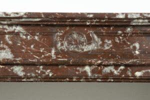 Rood Marmeren Demi-Lune Schouw