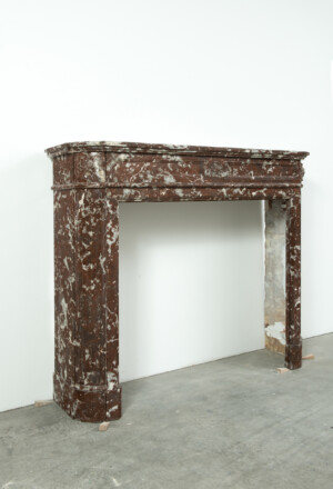 Rood Marmeren Demi-Lune Schouw