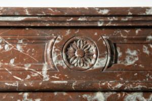 Rood Marmeren Demi-Lune Schouw