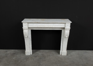 Wit Marmeren Franse Console Schouw