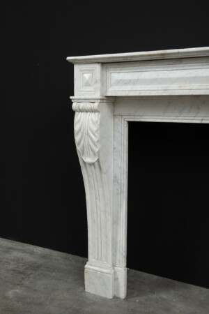 Wit Marmeren Franse Console Schouw