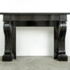 Zwart Marmeren Schouw met Consoles
