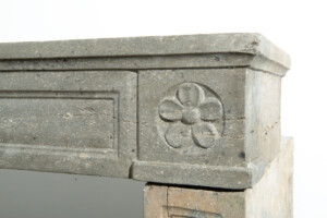 Antieke Kalkstenen Louis XVI Schouw