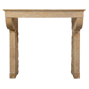Gladde Kalkstenen Console Schouw