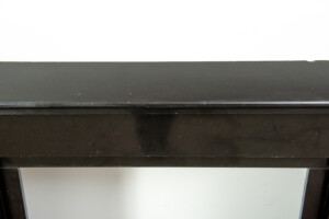 Rechte Hollandse Zwart Marmeren Schouw