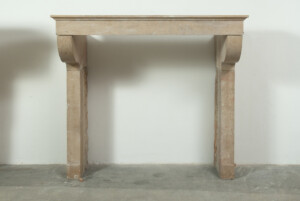 Gladde Kalkstenen Console Schouw