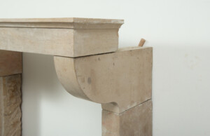 Gladde Kalkstenen Console Schouw