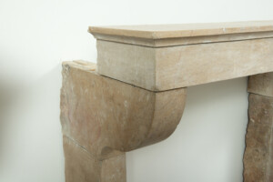 Gladde Kalkstenen Console Schouw