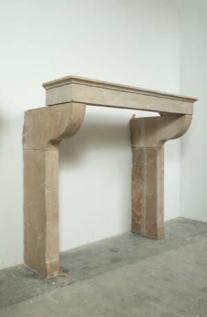 Gladde Kalkstenen Console Schouw