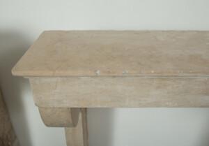 Gladde Kalkstenen Console Schouw