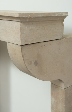 Gladde Kalkstenen Console Schouw